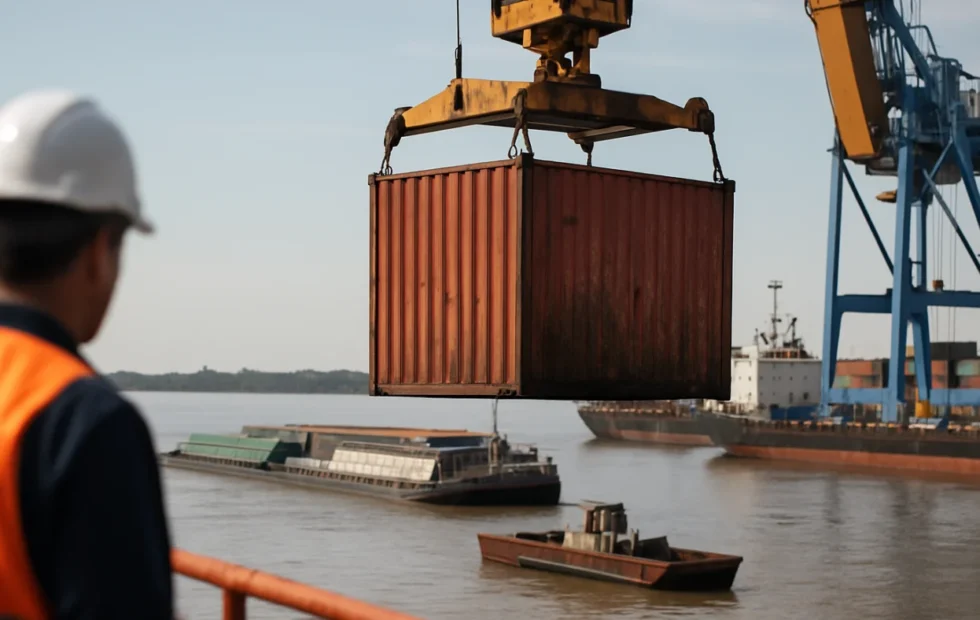 Hallan el origen del contenedor que apareció flotando frente a Puerto Madryn