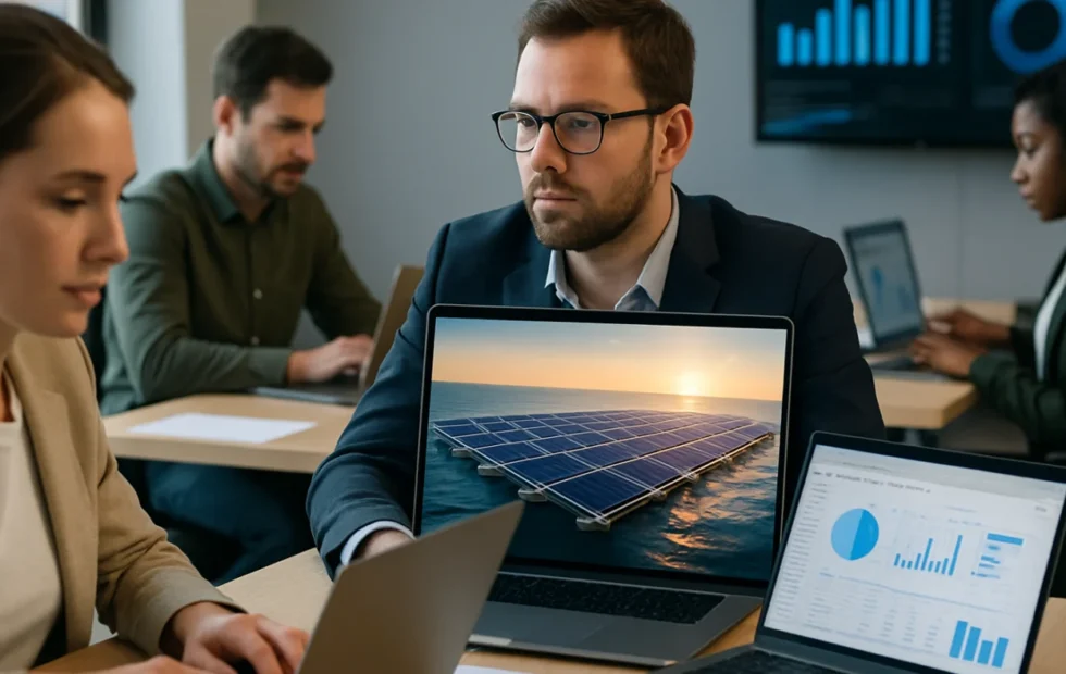 Países Bajos impulsa plataforma solar flotante para energía offshore con €3,2