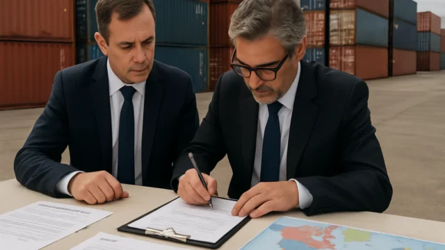 ADACE y la Asociación de Justicia Constitucional sellan acuerdo para fortalecer el comercio exterior argentino