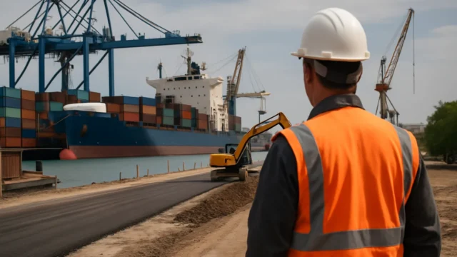 Bahía Blanca avanza con obras para optimizar los accesos viales del puerto