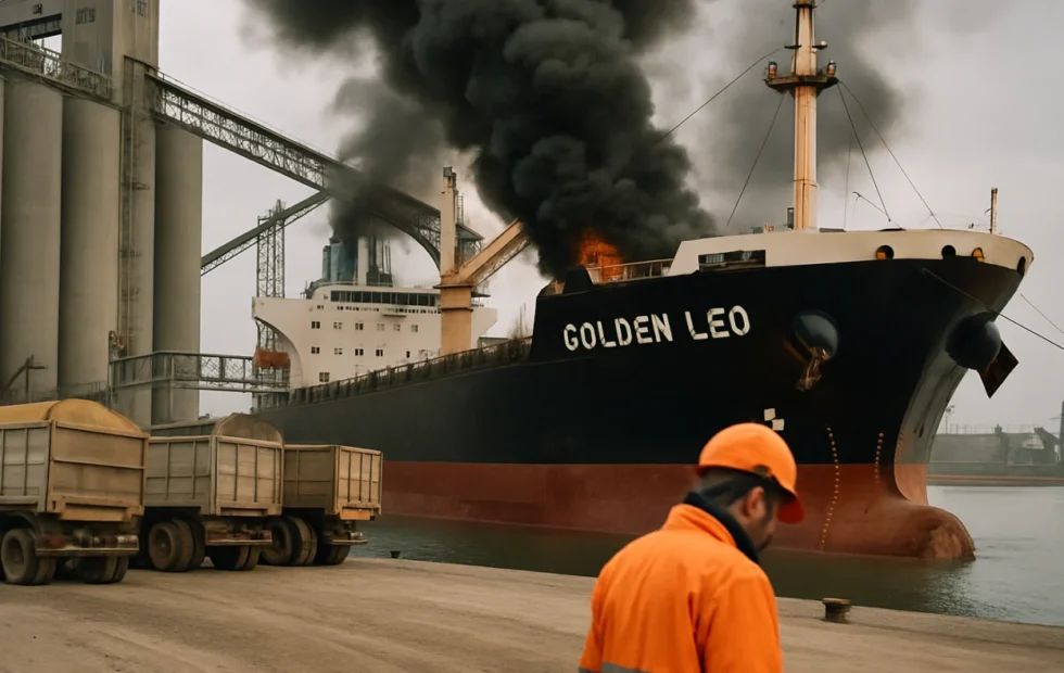 Diez marinos murieron tras un ataque ruso al buque Golden Leo en el Mar Negro