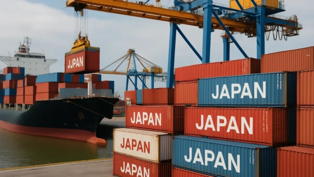 Las importaciones de contenedores de Estados Unidos desde Japón bajaron 0,2% en junio