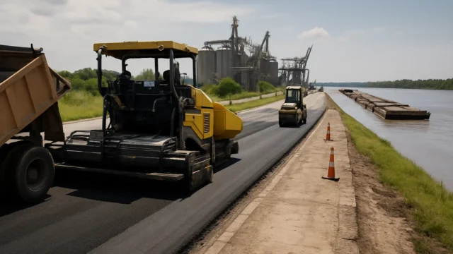 Reconstruyen la Ruta 21 para mejorar el acceso a los puertos del sur santafesino