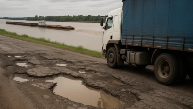 Transportistas alertan que el deterioro de las rutas incrementa costos y riesgos viales