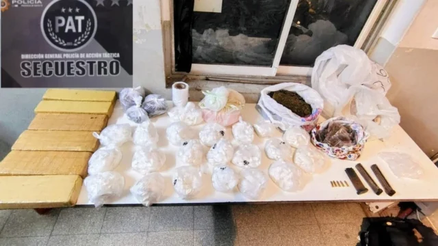 Secuestraron más de seis kilos de cocaína y marihuana en Rosario