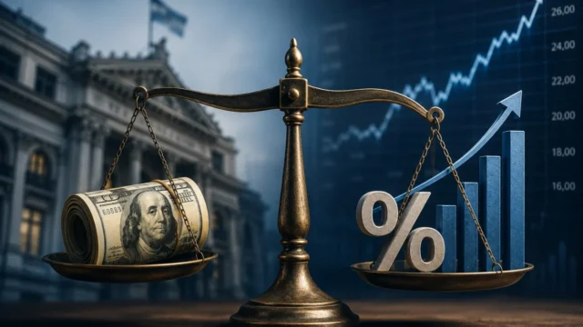 Tasas en alza: el Gobierno restringe pesos para contener el dólar