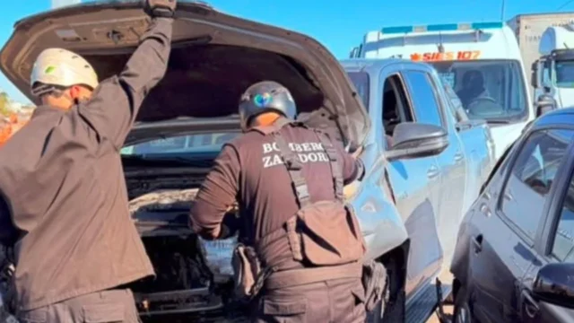 Choque en cadena en el ingreso a Rosario dejó un herido leve