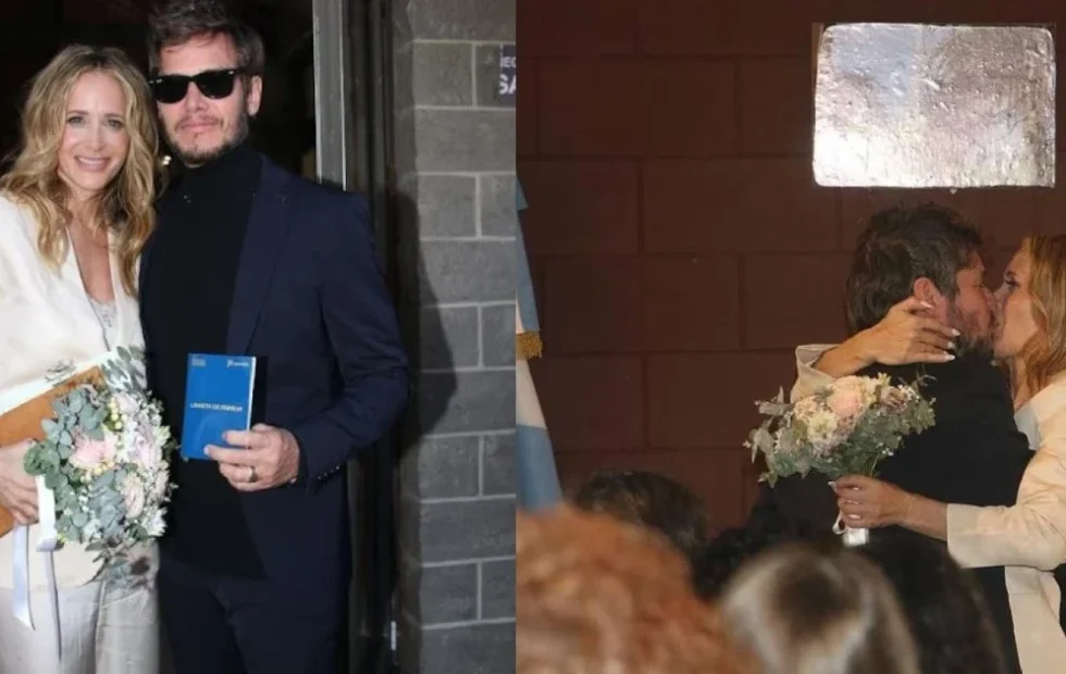 Julieta Prandi y Sebastián Ortega se casaron tras seis años de relación
