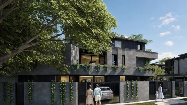 Lanzan un plan canje para comprar casas nuevas con jardín en Martínez
