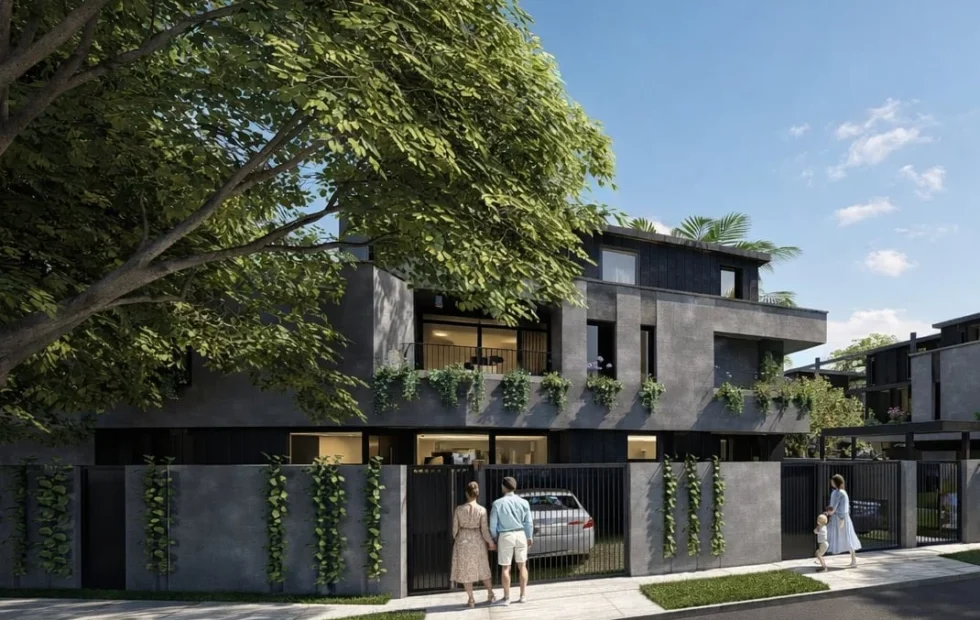 Lanzan un plan canje para comprar casas nuevas con jardín en Martínez